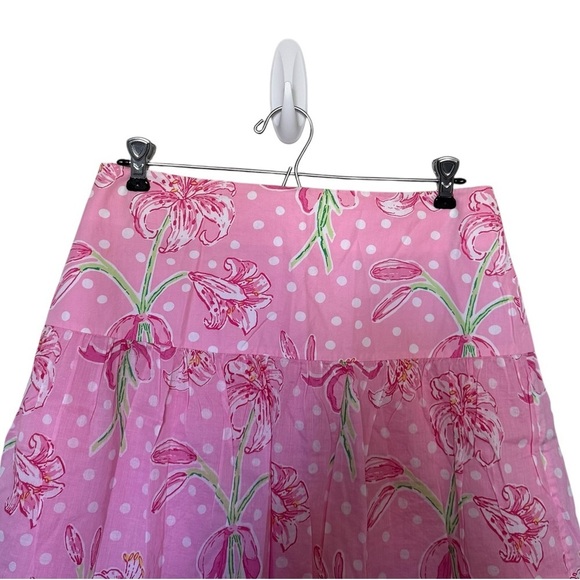 Lily Pulitzer Vintage Lily Flower Pattern Polka Dot - Picture 2 of 6